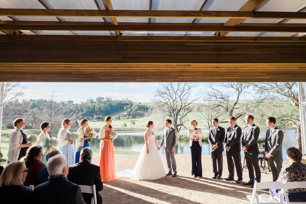 The pavilion by the lake at Bendooley Estate. Photo: James Day