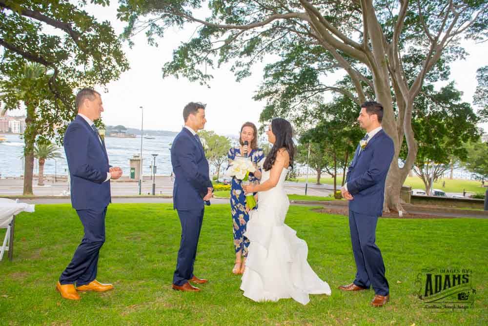 Dawes Point Park Wedding Sydney Harbour - Andrea Calodolce Celebrant