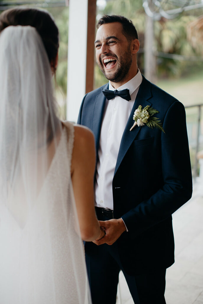 groom laughing